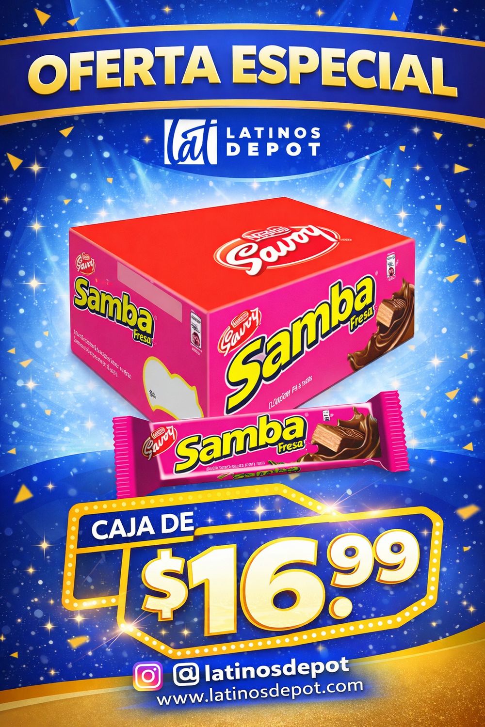 Samba Fresa ( 20 UNID ) Samba Fresa ( 20 UNID )