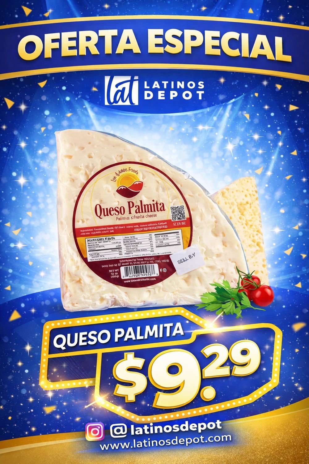 QUESO PALMITA CORTADO X LB ( PRECIO LIBRA) QUESO PALMITA CORTADO X LB ( PRECIO LIBRA)