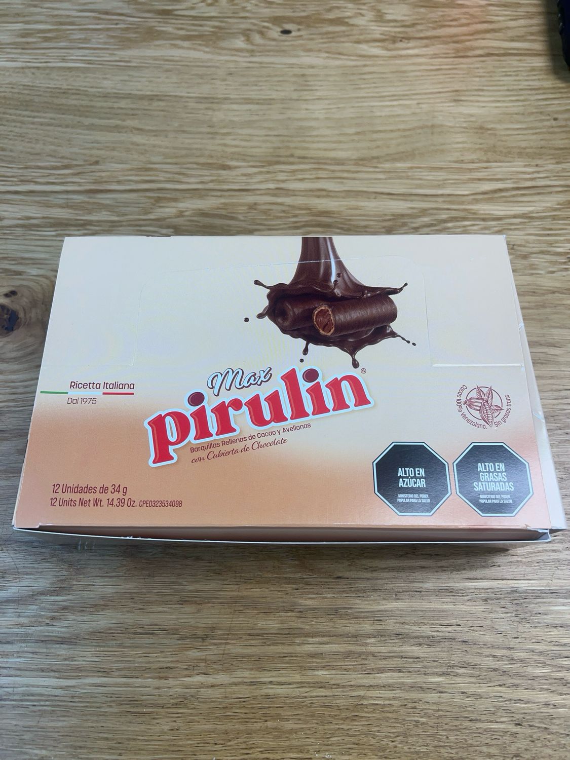 Max pirulin caja x 12 unidades de 34g Max pirulin caja x 12 unidades de 34g