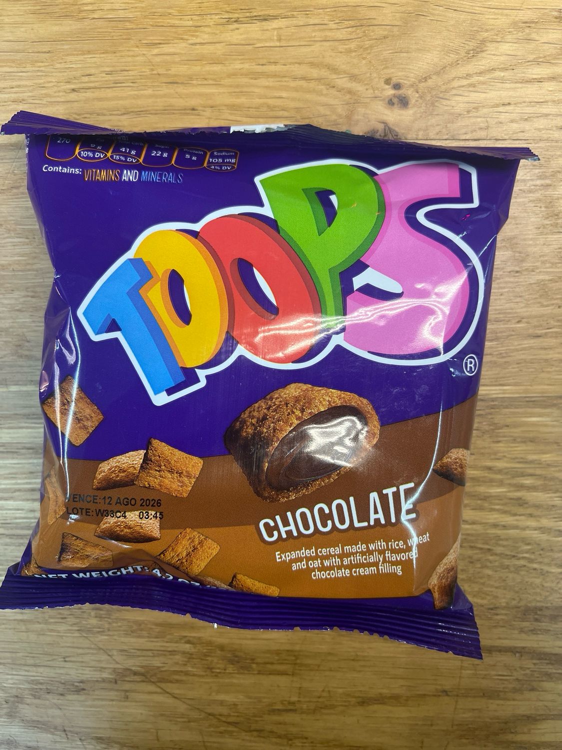 Toops Chocolate 120gr Toops Chocolate 120gr