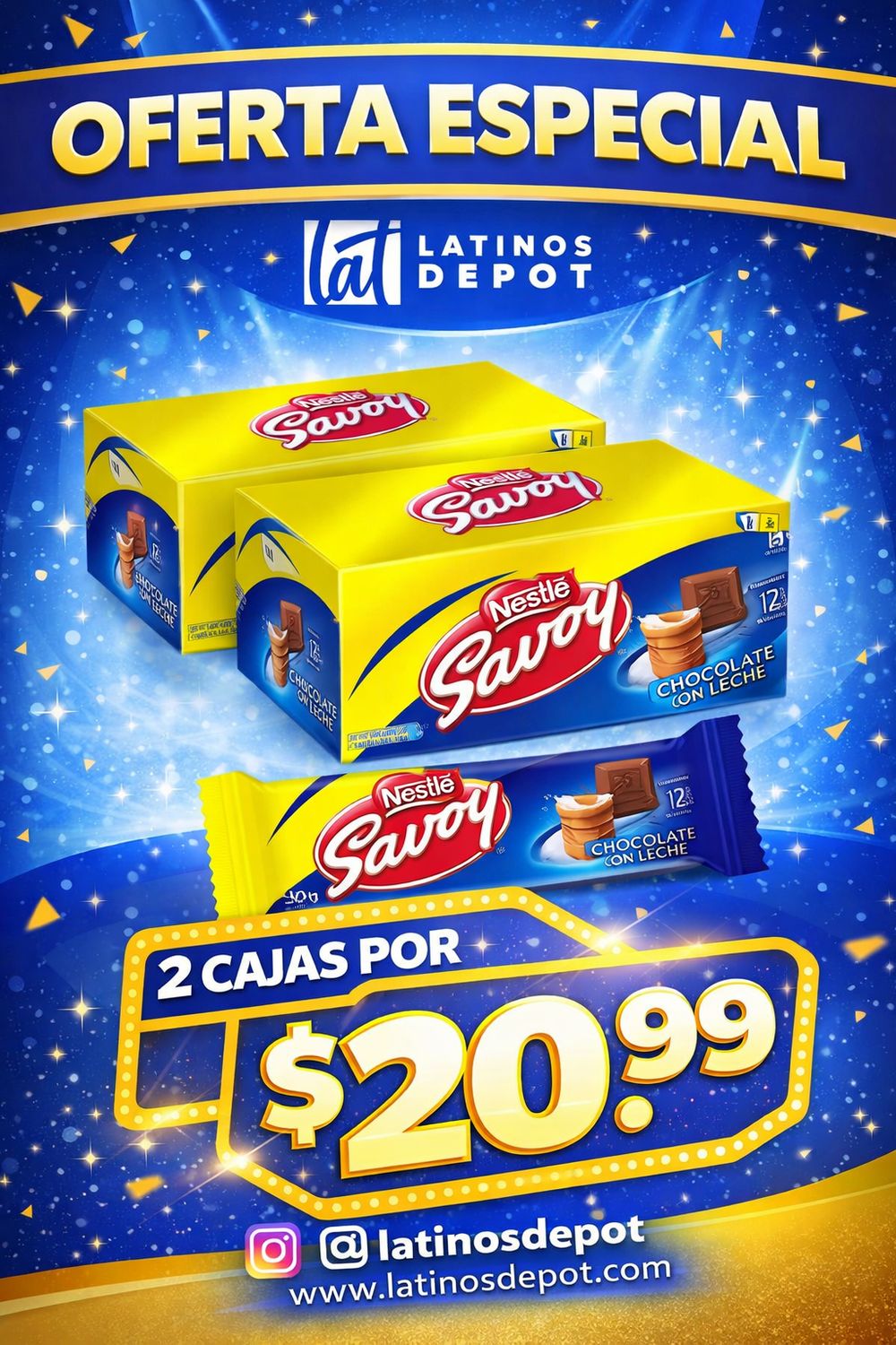 Chocolate Savoy 2 Cajas