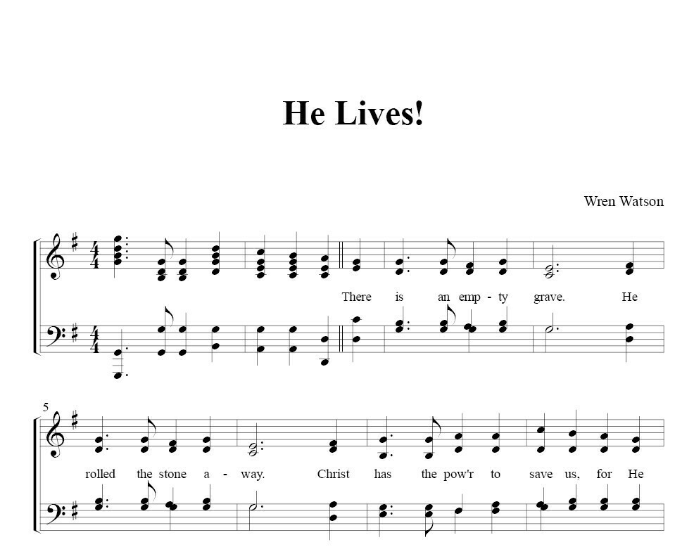 he-lives-satb