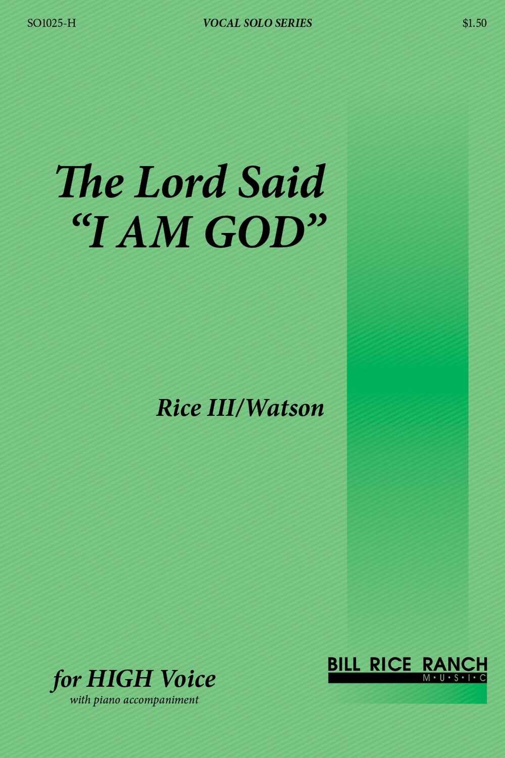 The Lord Said "I AM GOD" (H)