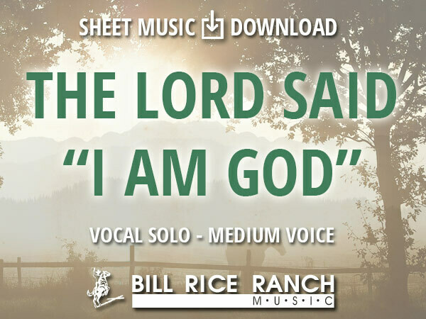 The Lord Said "I AM GOD" (M)