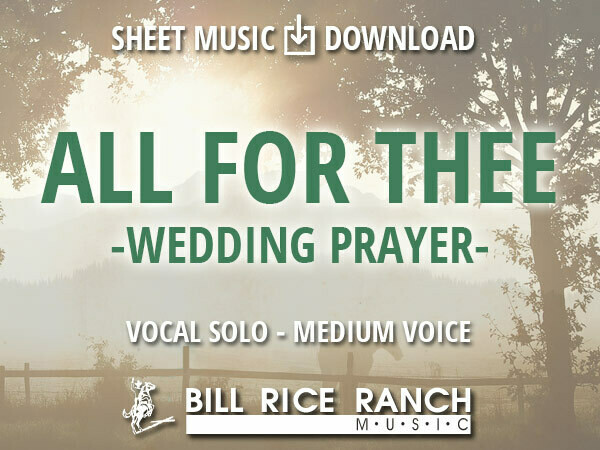 All for Thee (M) - Wedding Prayer All for Thee (M) - Wedding Prayer