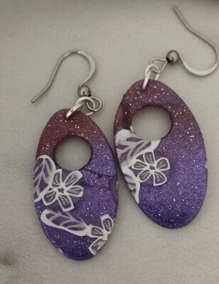 Metallic "Lace" Earrings set