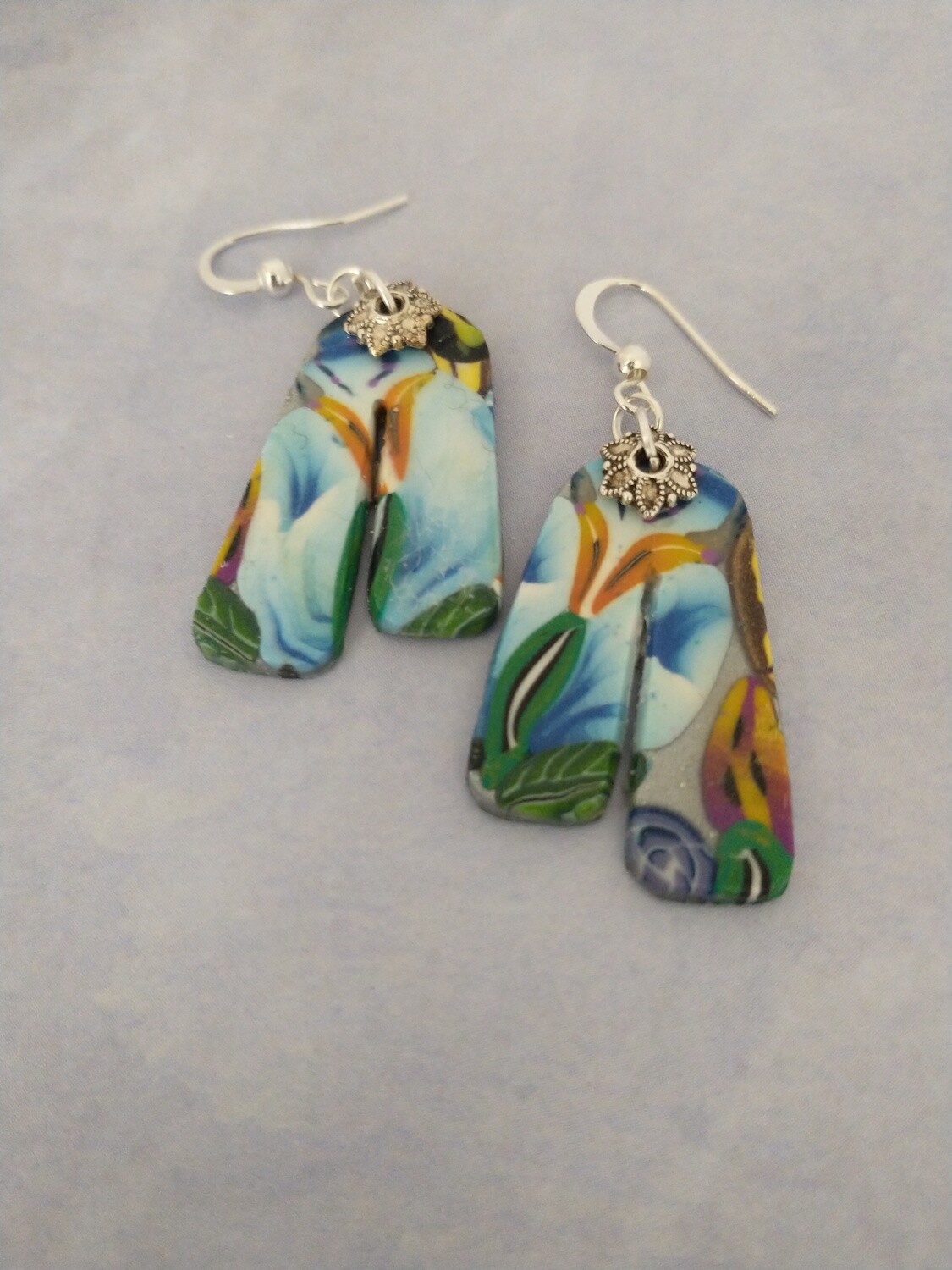 Blue Flower earrings