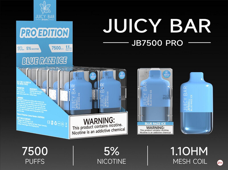 BOX Juicy Bar Blue Razz Ice (Pro Edition) - JB7500