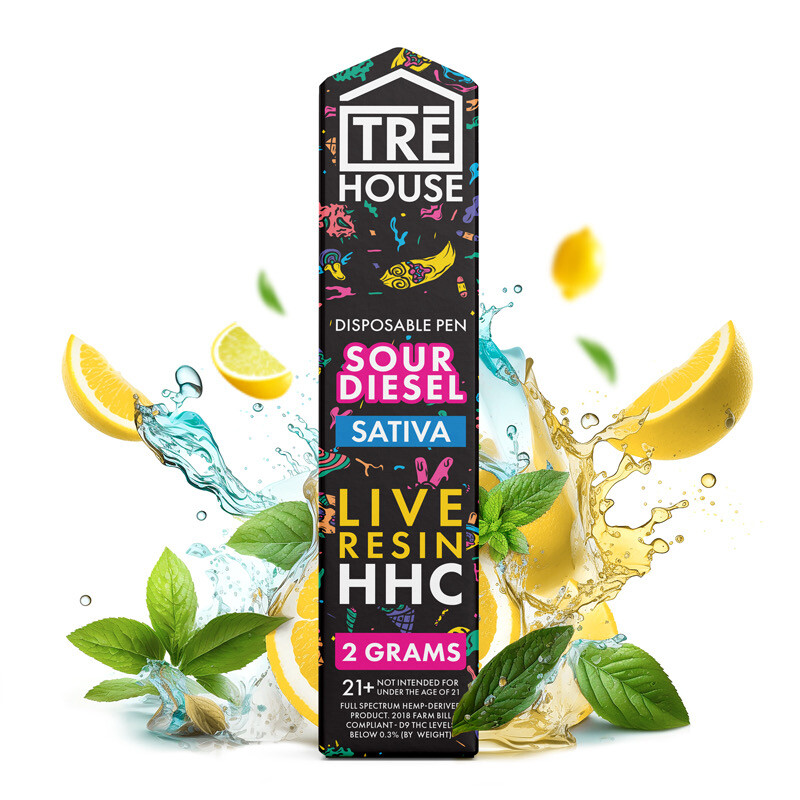 BOX Tre House Live Resin HHC - Sour Diesel