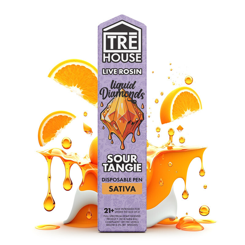 BOX Tre House Live Rosin Liquid Diamonds - Sour Tangie