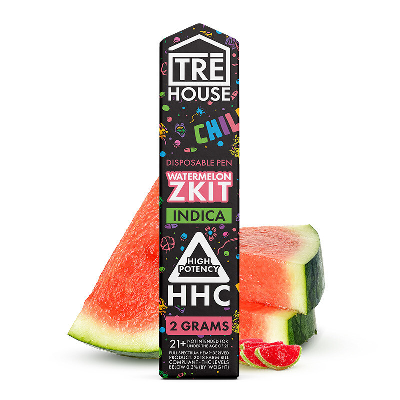 BOX Tre House Live Resin HHC (Indica) - Watermelon Zkit