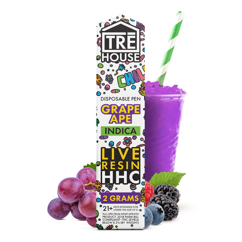 BOX Tre House Live Resin HHC - Grape Ape