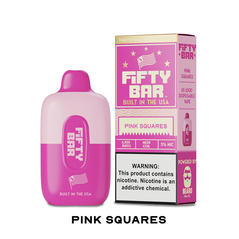 BOX Fifty Bar Pink Squares - 6500