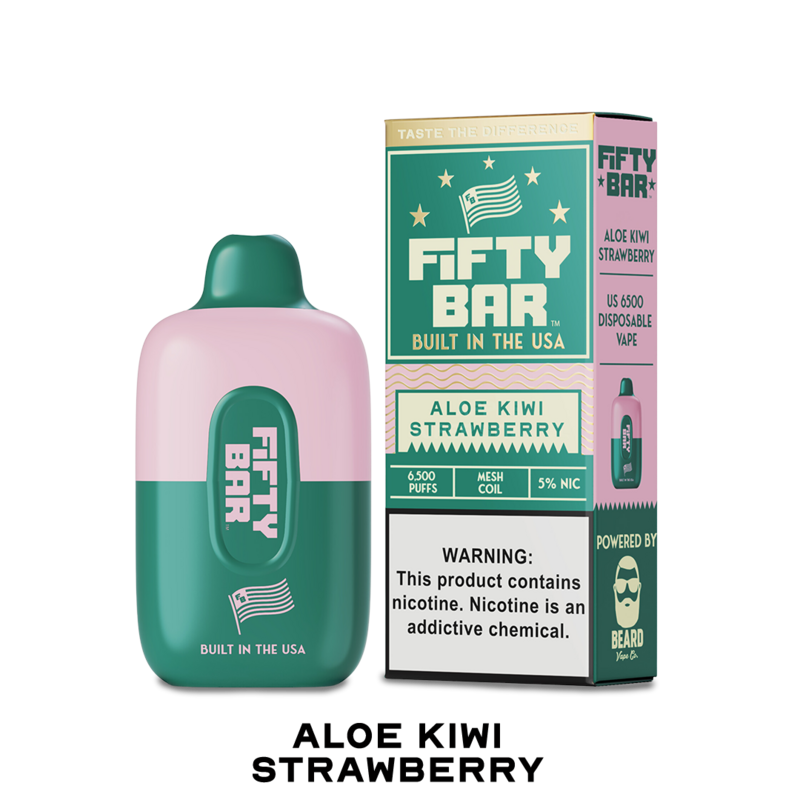 BOX Fifty Bar Aloe Kiwi Strawberry - 6500