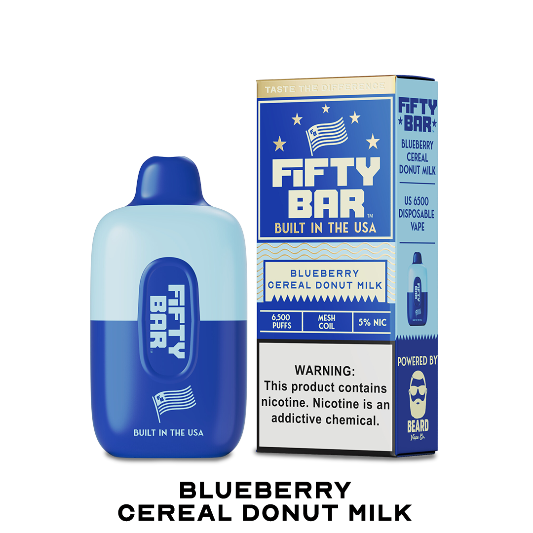 BOX Fifty Bar Blueberry Cereal Donut Milk - 6500