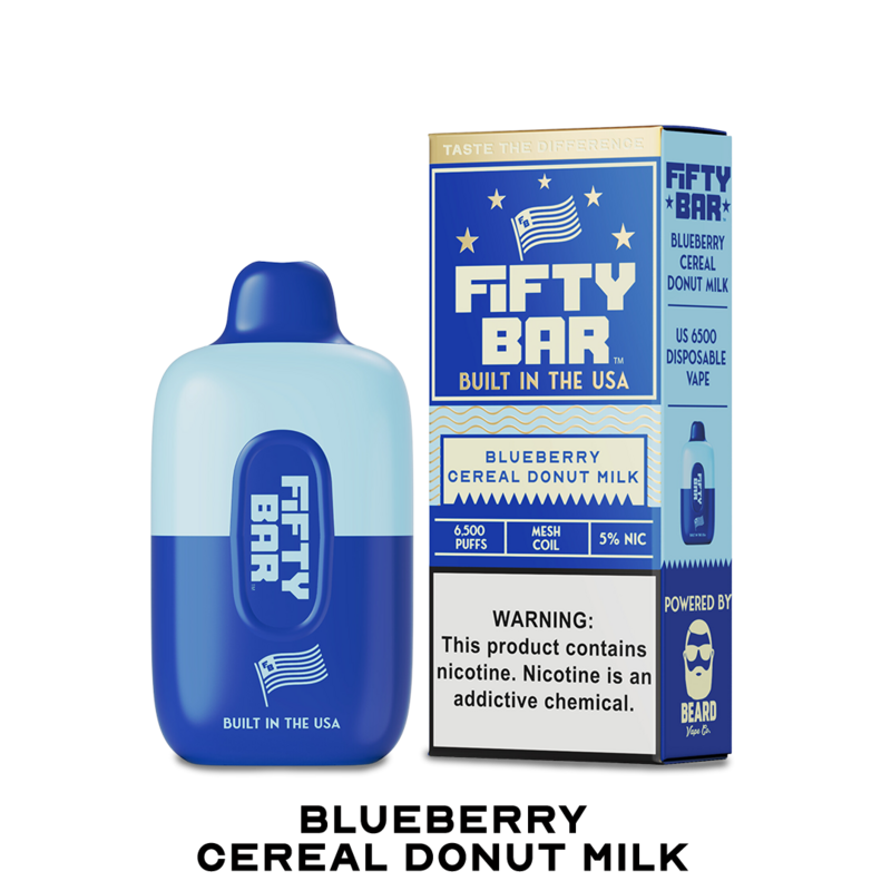 BOX Fifty Bar Blueberry Cereal Donut Milk - 6500