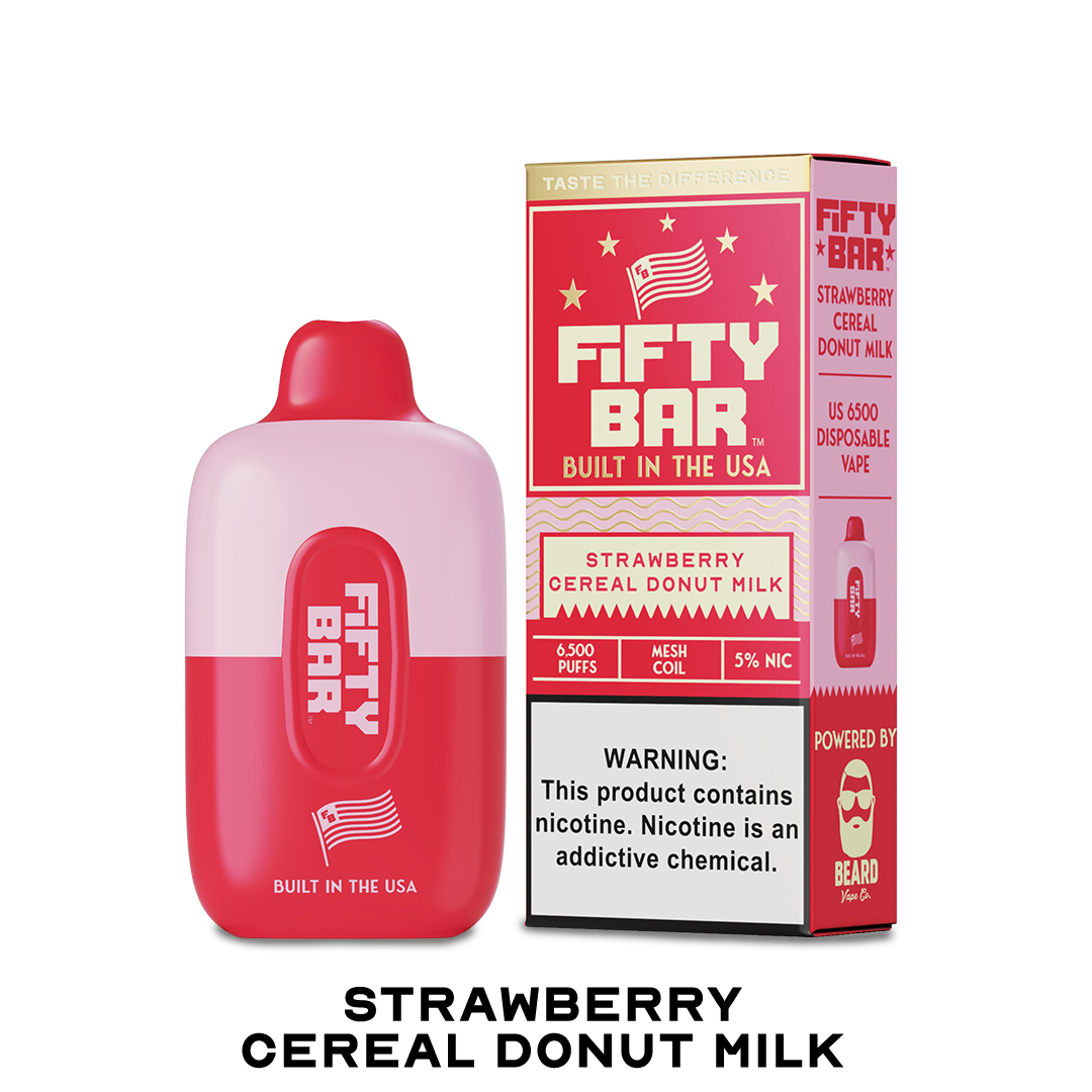 BOX Fifty Bar Strawberry Cereal Donut Milk - 6500