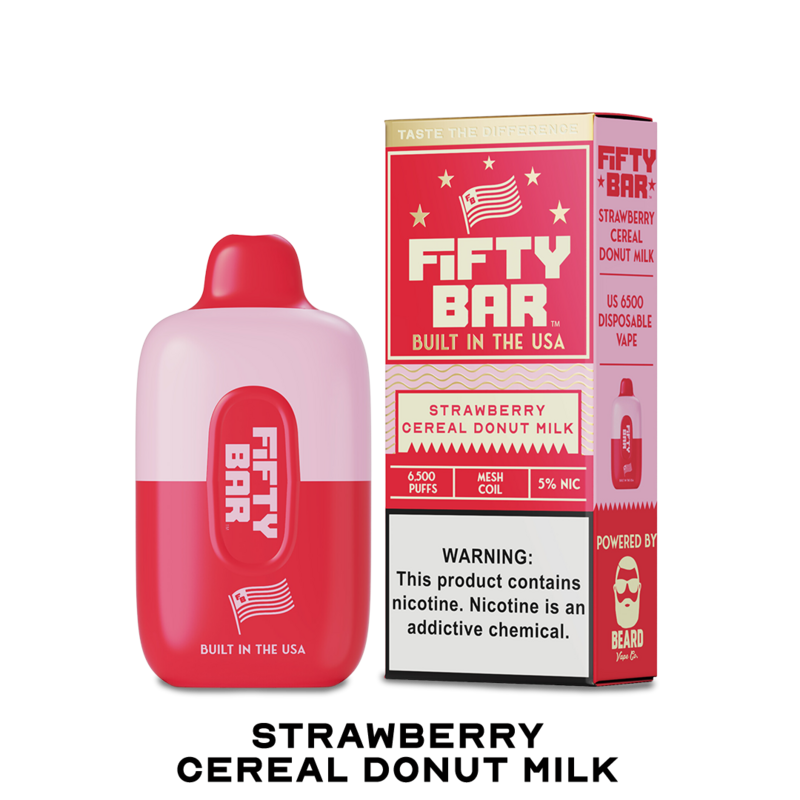 BOX Fifty Bar Strawberry Cereal Donut Milk - 6500