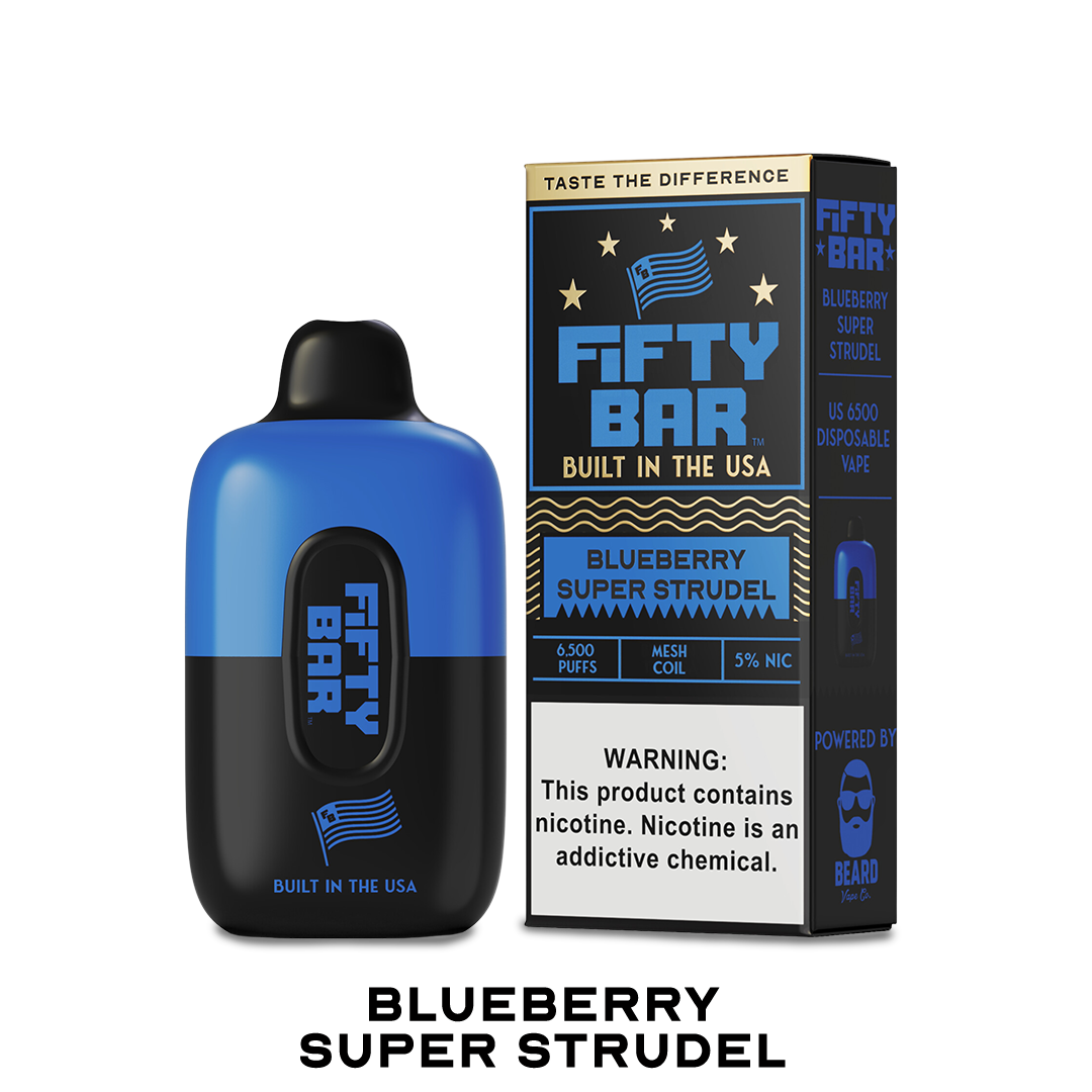 BOX Fifty Bar Blueberry Super Strudel - 6500