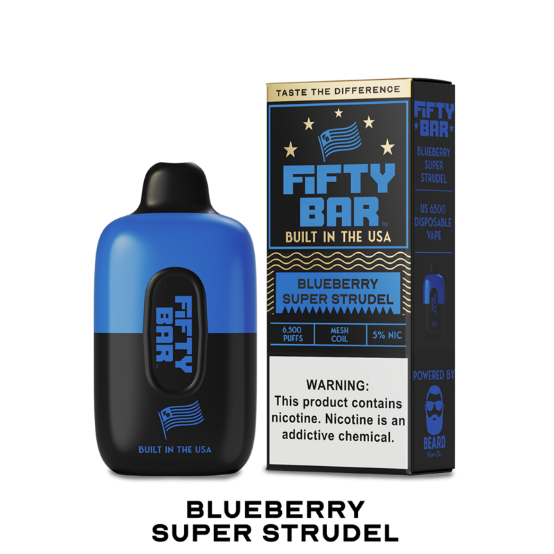 BOX Fifty Bar Blueberry Super Strudel - 6500