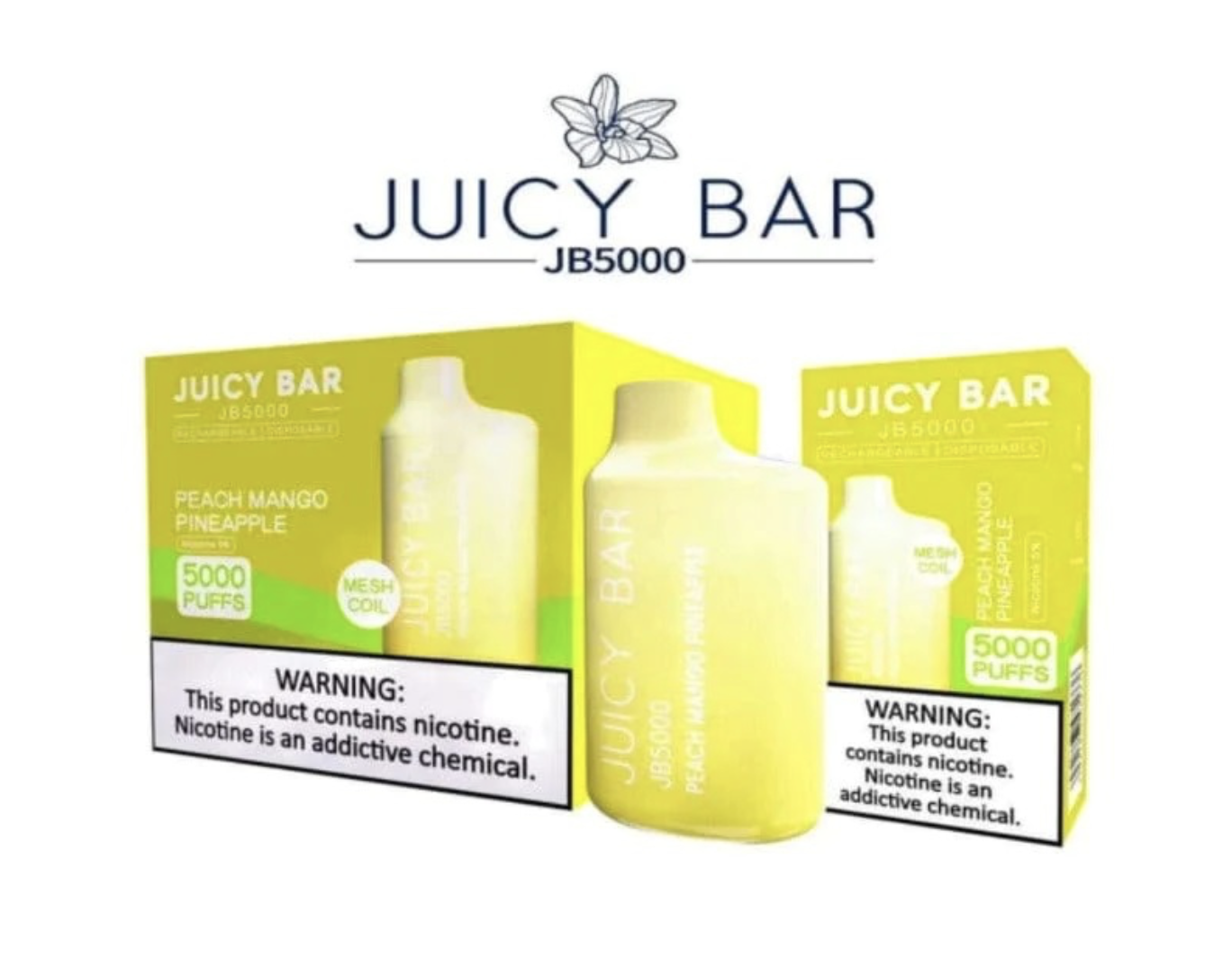 Box Juicy Bar Peach Mango Pineapple - JB5000