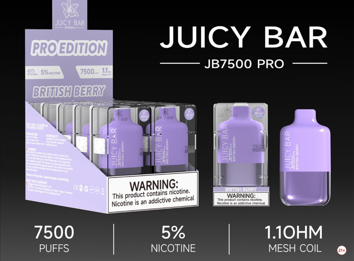 Box Juicy Bar British Berry (Pro Edition) - JB7500
