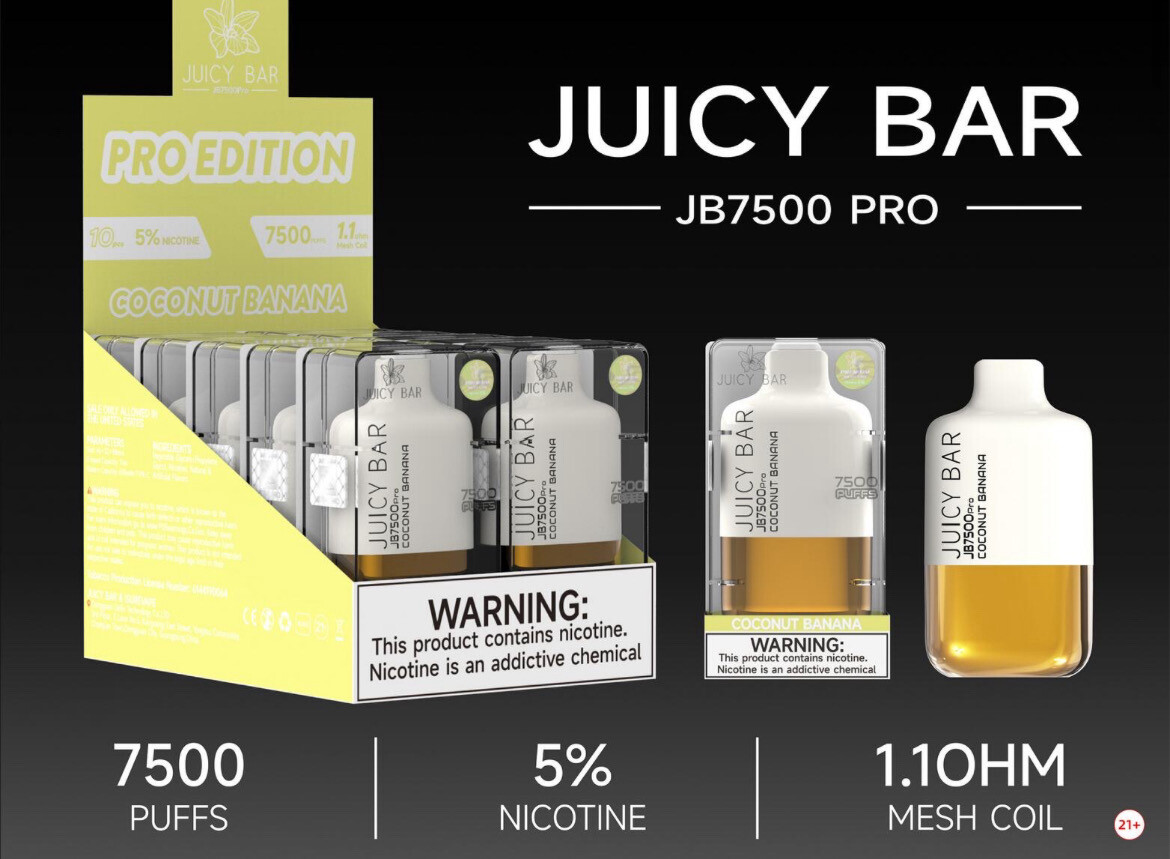 Box Juicy Bar Coconut Banana (Pro Edition) - JB7500