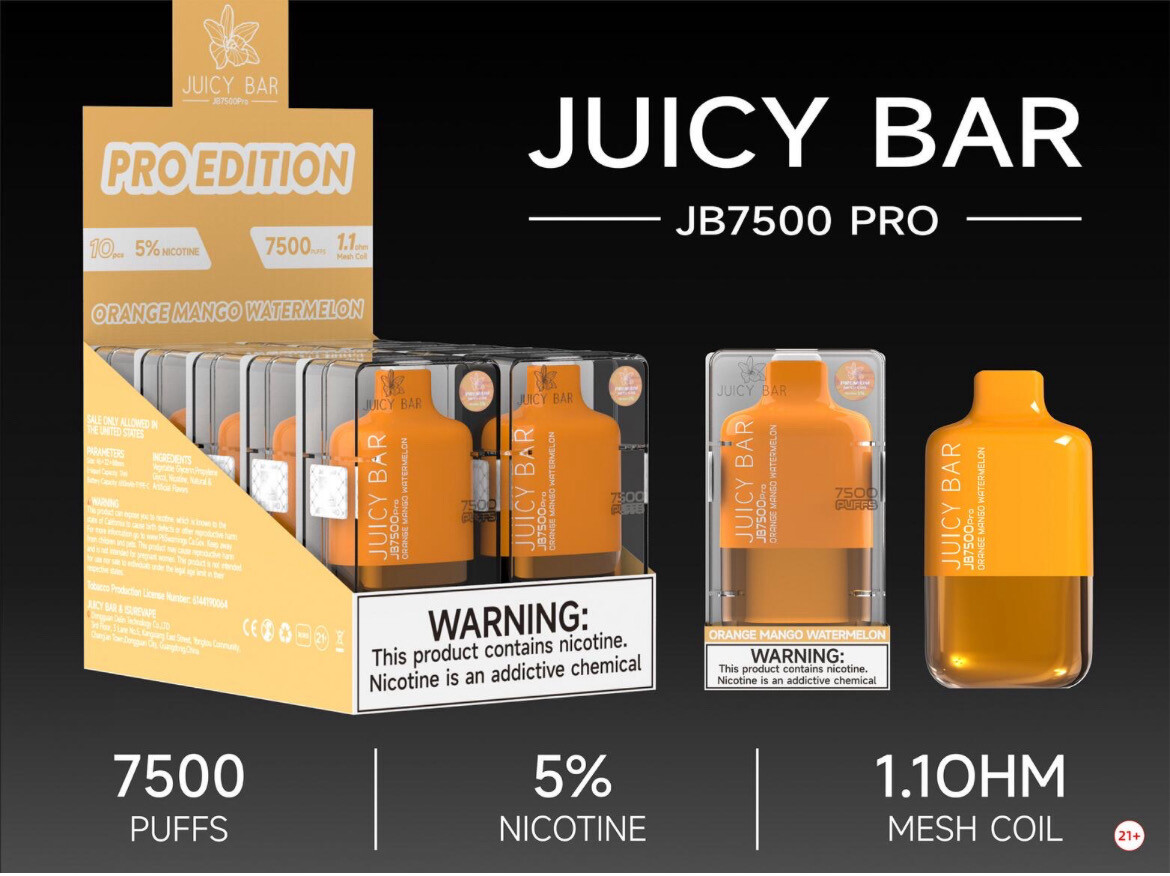 Box Juicy Bar Orange Mango Watermelon (Pro Edition) - JB7500