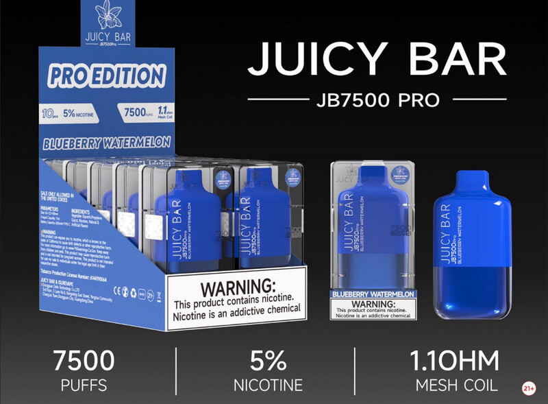 Box Juicy Bar Blueberry Watermelon (Pro Edition) - JB7500