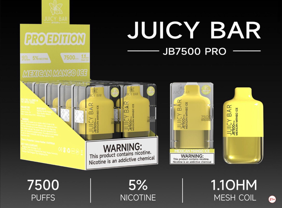 Box Juicy Bar Mexican Mango Ice - (Pro Edition) - JB7500