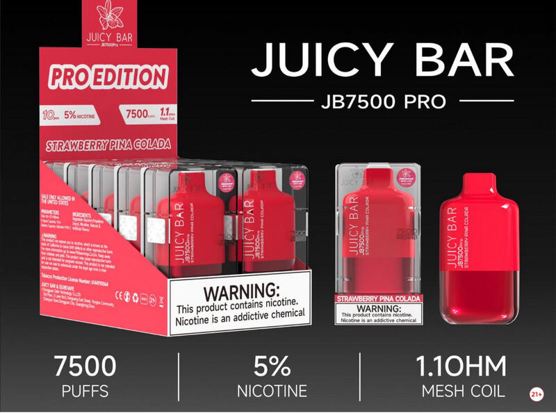 Box Juicy Bar Strawberry Piña Colada (Pro Edition) - JB7500