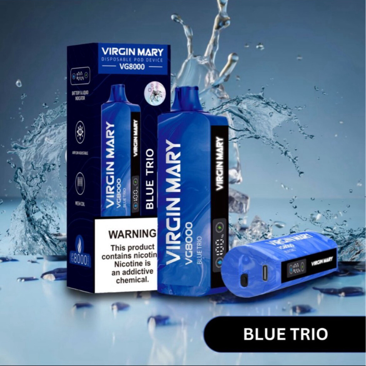 BOX Virgin Mary Blue Trio - V8000