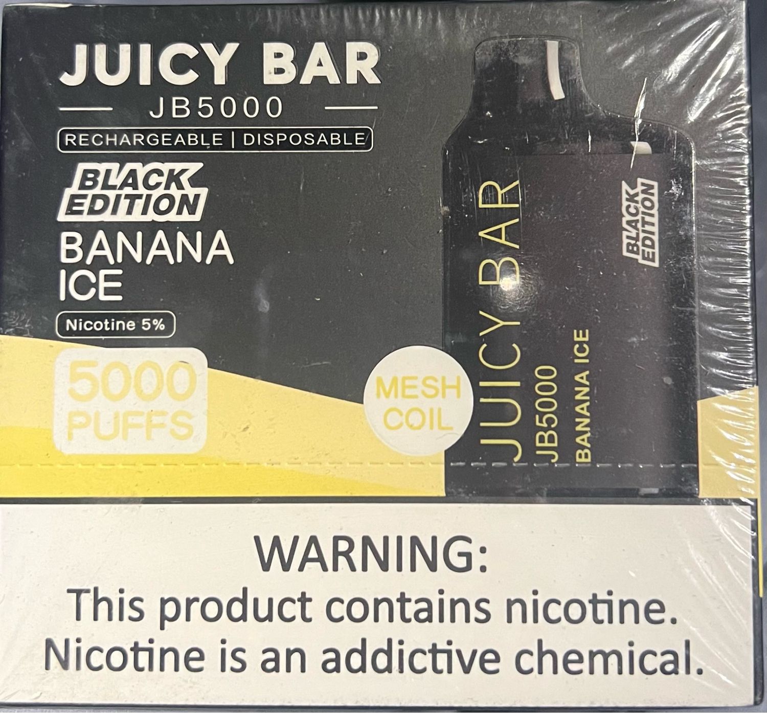 Box Juicy Bar Banana Ice (Black Edition) - JB7500