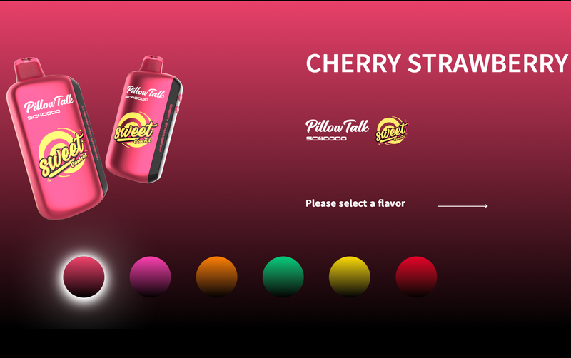 Pillow Talk Cherry Strawberry - 40,000 Puffs