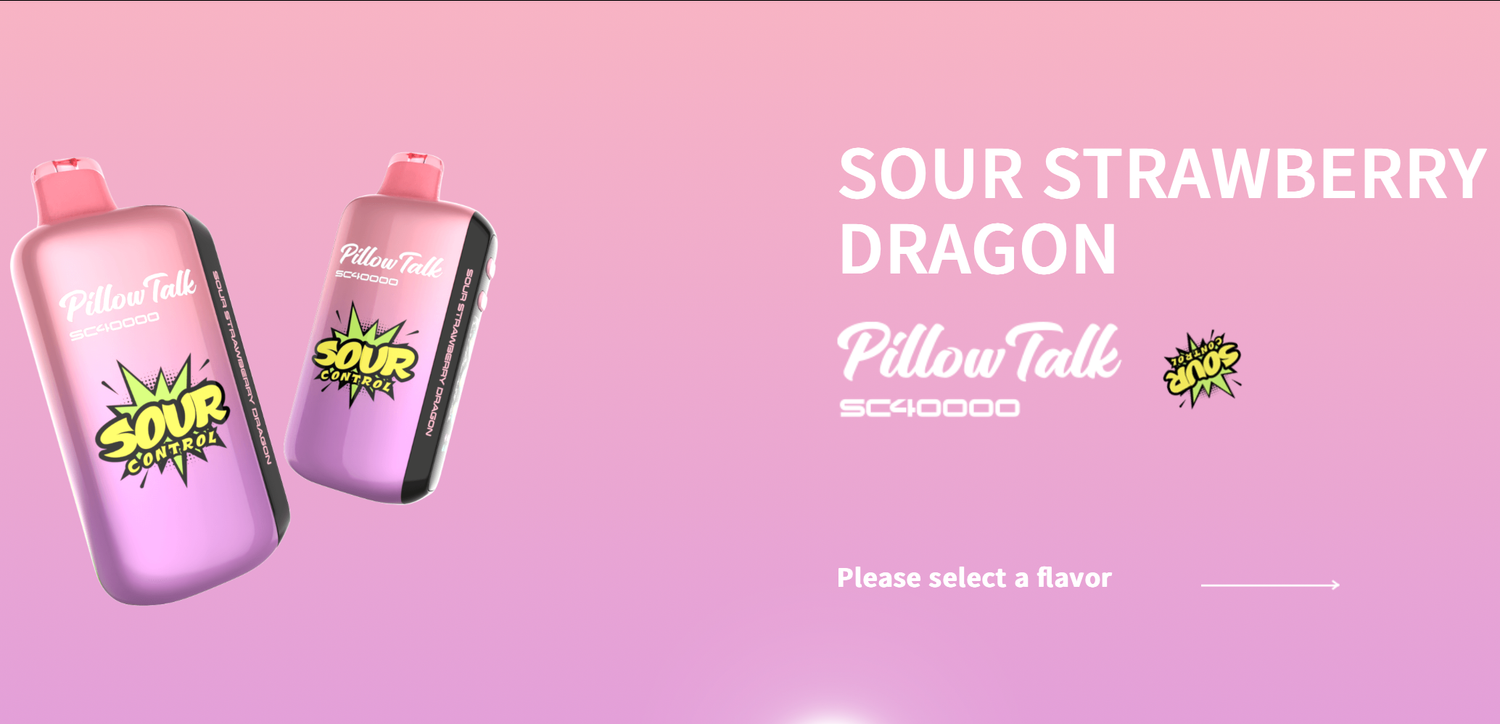 Pillow Talk Sour Strawberry Dragon - 40,000 Puffs