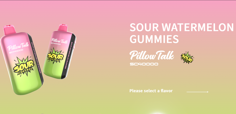 Pillow Talk Strawberry Watermelon Gummies - 40,000 Puffs