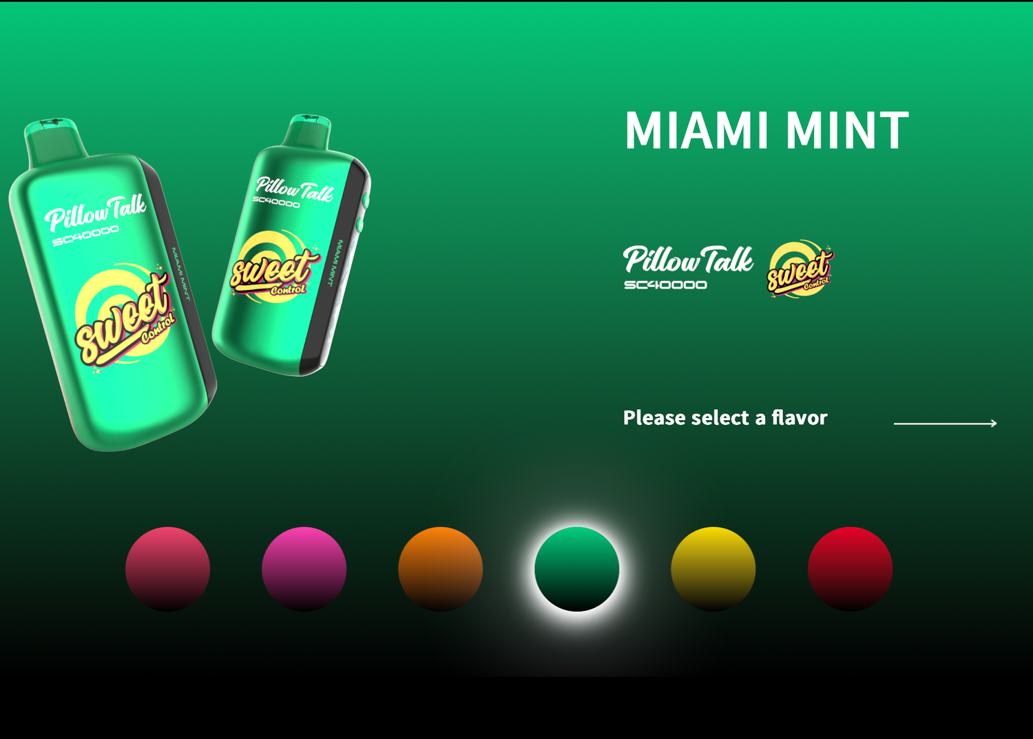 Pillow Talk Miami Mint - 40,000 Puffs
