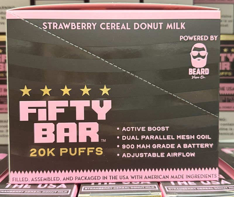 BOX Fifty Bar Strawberry Cereal Donut Milk - 20K
