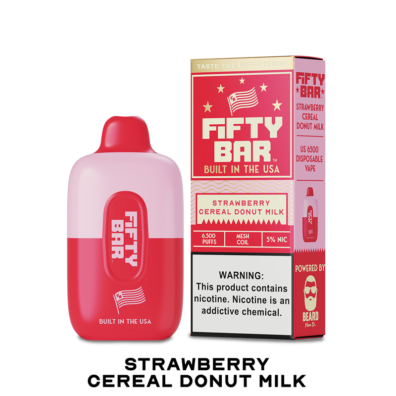 BOX Fifty Bar Strawberry Cereal Donut Milk - 20K