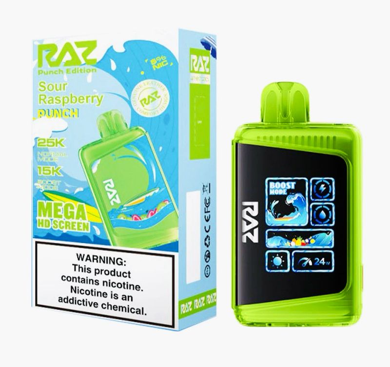 BOX Raz Bar LTX Sour Raspberry Punch - 25K Puffs