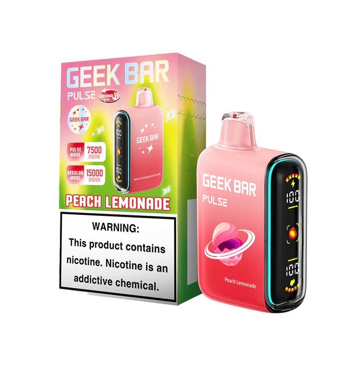 BOX Geek Bar Pulse Peach Lemonade - 15K Puffs