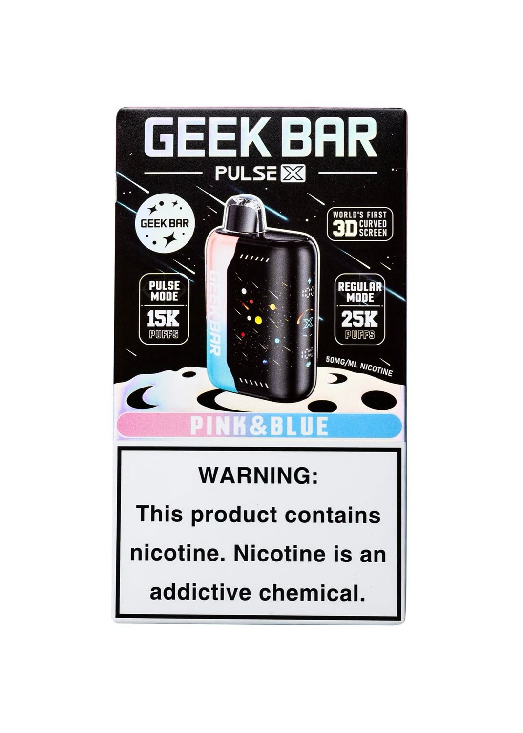 BOX Geek Bar Pulse Pink &amp; Blue - 25K Puffs