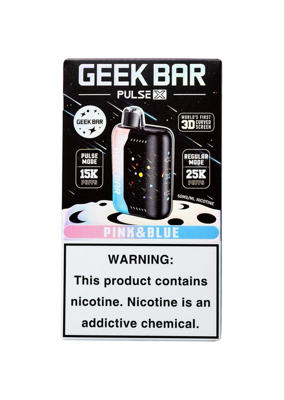 BOX Geek Bar Pulse Pink &amp; Blue - 25K Puffs