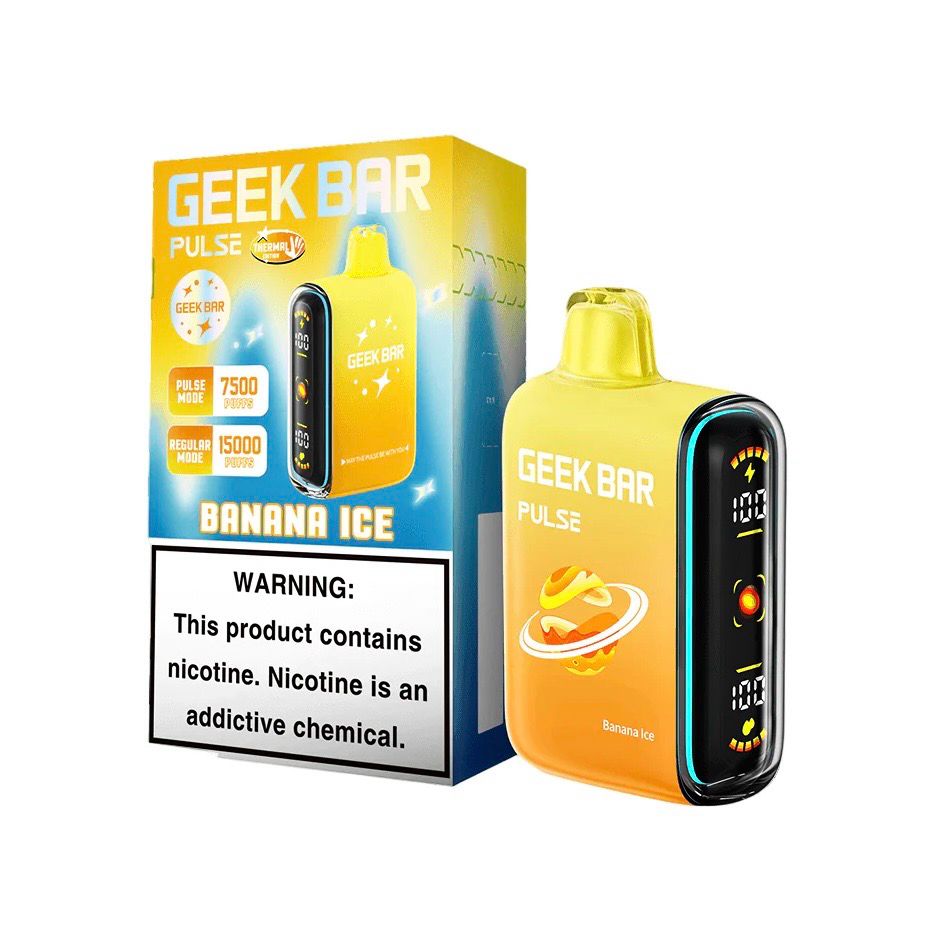 BOX Geek Bar Pulse Banana Ice - 15K Puffs