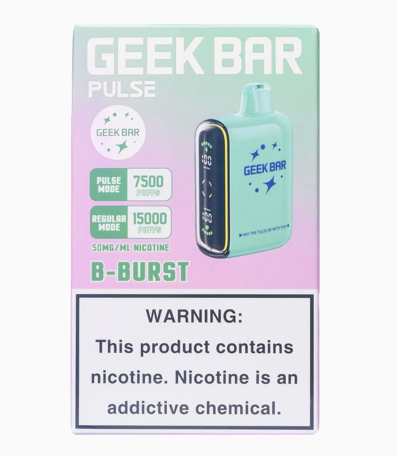 BOX Geek Bar Pulse B Burst - 15K Puffs