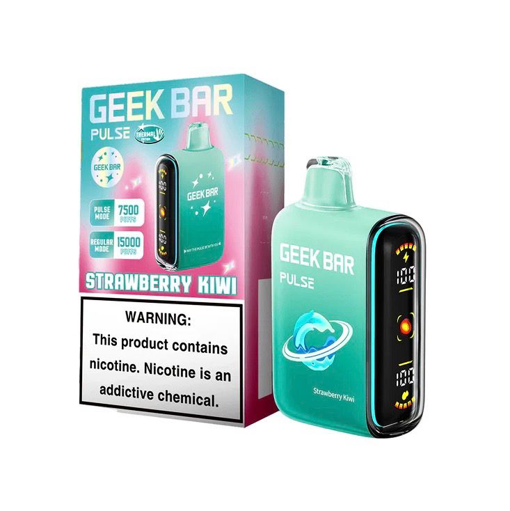 BOX Geek Bar Pulse Strawberry Kiwi Ice - 15K Puffs