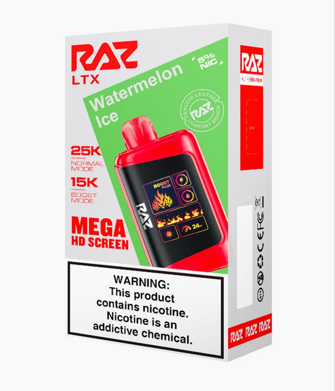BOX Raz Bar LTX Watermelon Ice - 25K Puffs
