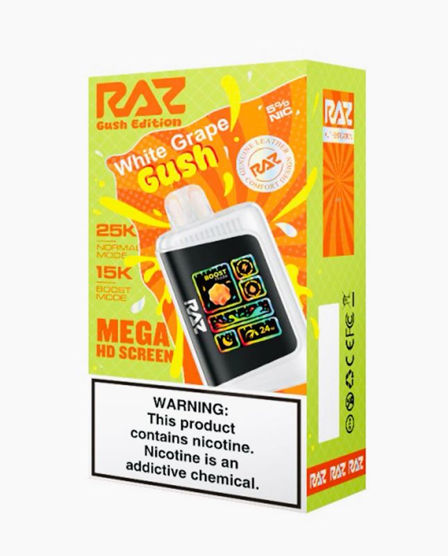 BOX Raz Bar LTX White Grape Gush - 25K Puffs