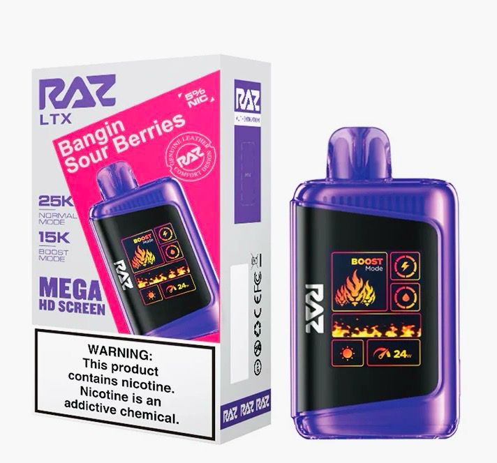 BOX Raz Bar LTX Banging Sour Berries - 25K Puffs