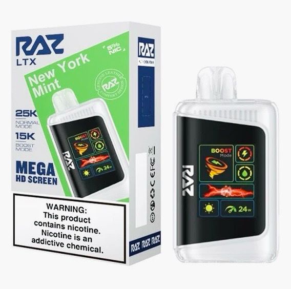 BOX Raz Bar LTX New York Mint - 25K Puffs